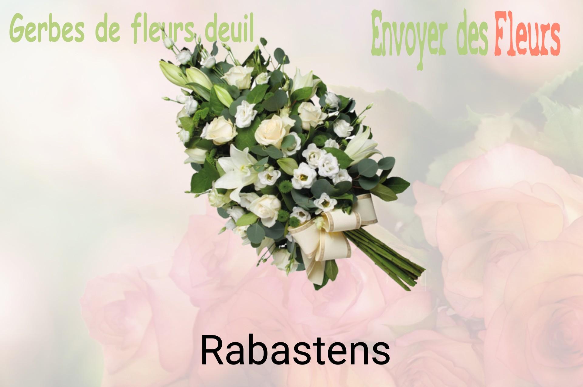 Gerbe de fleurs de deuil livrée à Rabastens